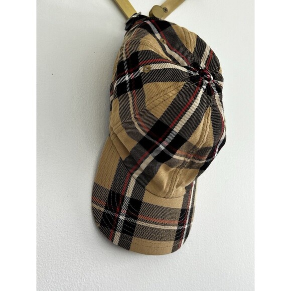 Sandro Plaid Hat Baseball Cap One Size Nova Check Adjustable Back Preppy main image 7